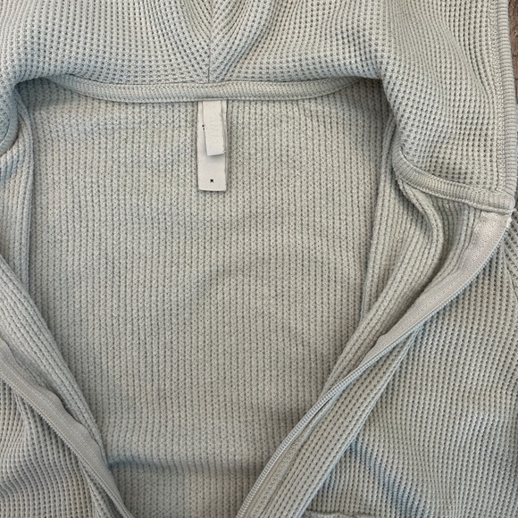 Skims sage cropped waffle hoodie - Picture 3 of 3